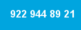922 944 89 21 922 944 89 21